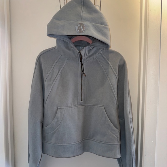 Lululemon Scuba Oversized Half-Zip Hoodie Powder Blue - Picture 1 of 14